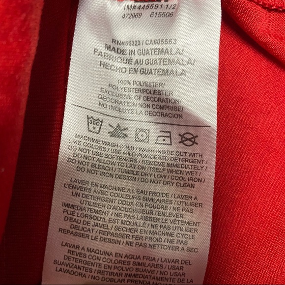 Nike Dri-Fit Red T-Shirt; Small; EUC - Picture 3 of 4
